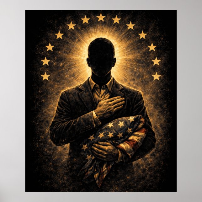 “THE OATH” – Silent Patriotism Poster (Front)