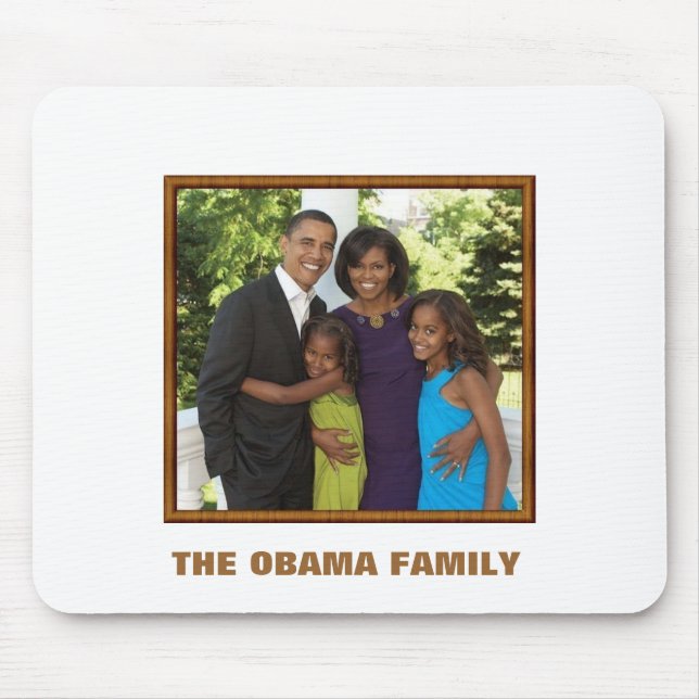 THE OBAMA FAMILY - Customised Mouse Pad (Front)