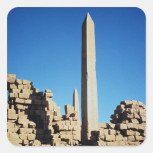 The Obelisks of Tuthmosis I  and Hatshepsut Square Sticker