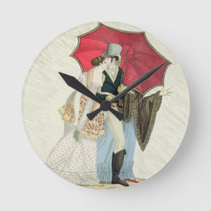 The Obliging Umbrella, plate 40 from 'Le Bon Genre Round Clock