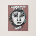 The Observer Jigsaw Puzzle<br><div class="desc">Until one day you became The Observer,  watching it all unfold". A face drawing from my Fragmented Stories collection.</div>