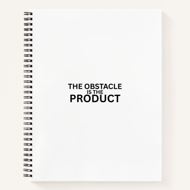 The Obstacle Is The Product Professional  Notebook (Front)