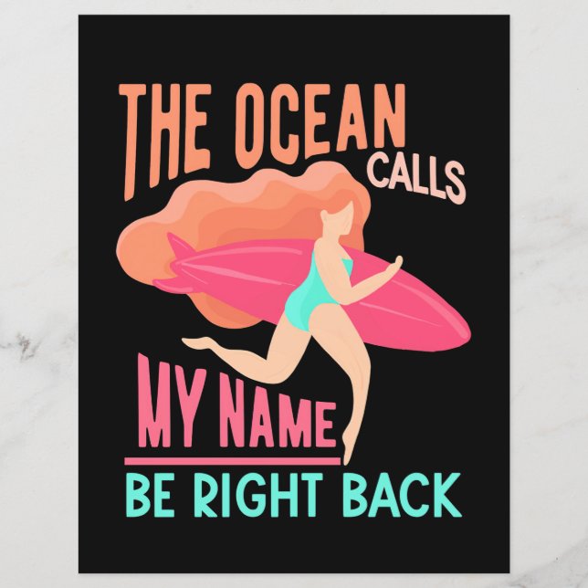 The Ocean Calls Surfer (Front)