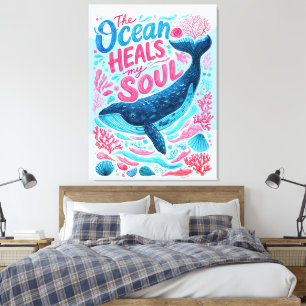 The Ocean Heals My Soul Canvas Print
