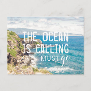 The Ocean is Calling - Maui Coast Postcard