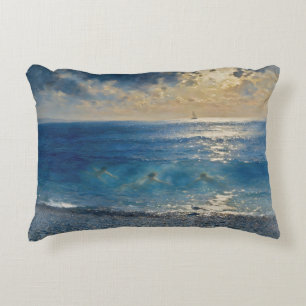 The Ocean Keeps Secrets – A Compelling Seascape Decorative Cushion