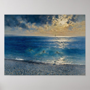 The Ocean Keeps Secrets – A Compelling Seascape Poster