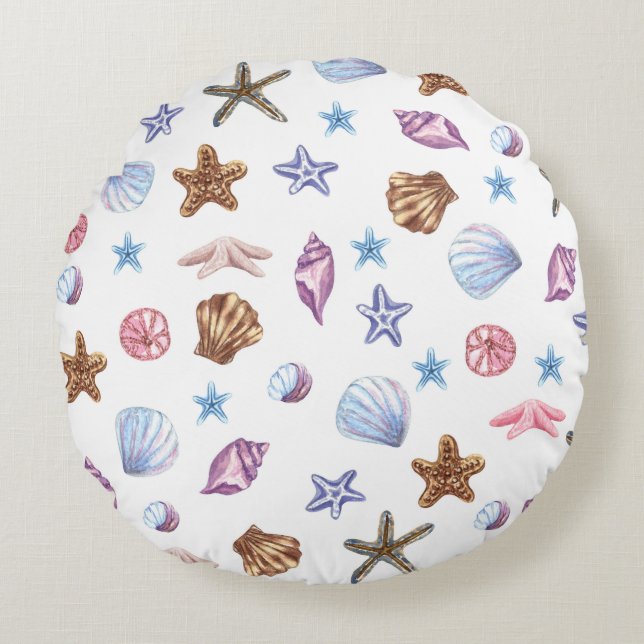 The Ocean Round Cushion (Front)