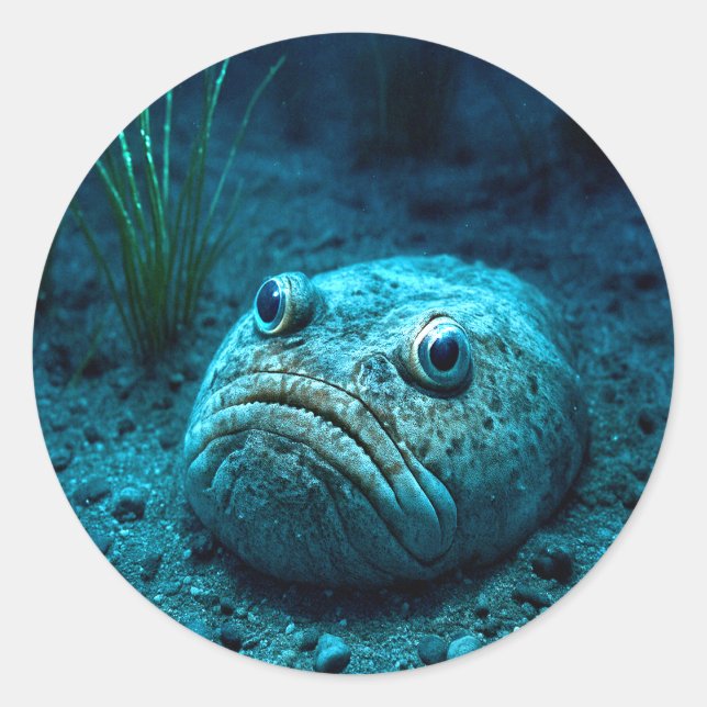The Ocean’s Mood Classic Round Sticker (Front)