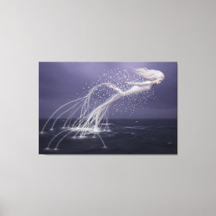 The Ocean Spirit’s Ethereal Flight Canvas Print