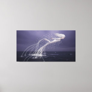 The Ocean Spirit’s Ethereal Flight Canvas Print