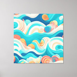 the ocean waves canvas print