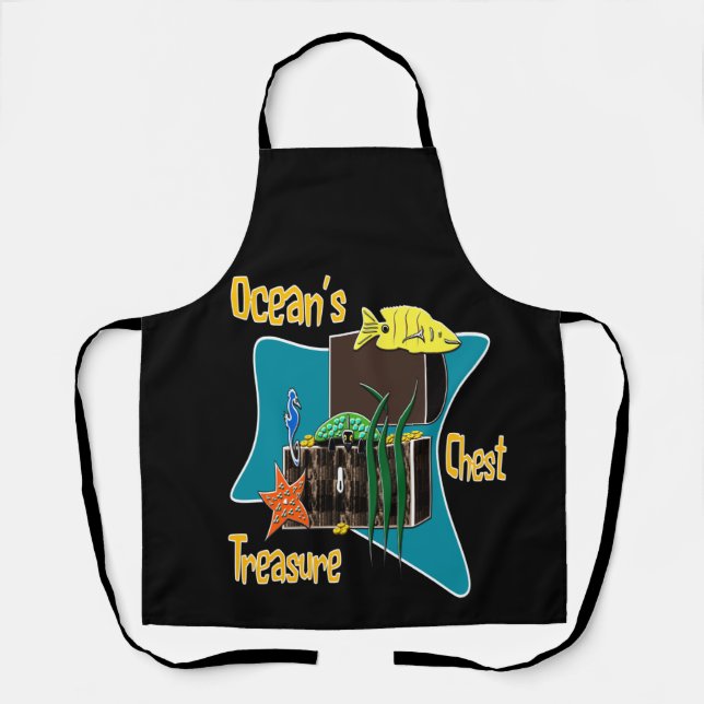 The ocean's treasure chest  apron (Front)