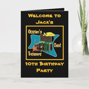 The ocean's treasure chest card