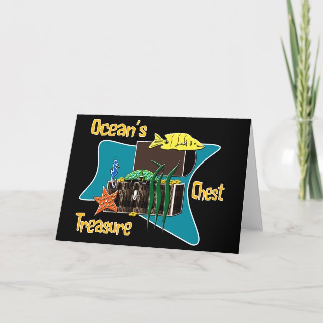 The ocean's treasure chest  card (Front)