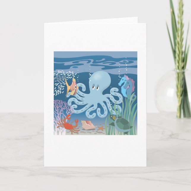 The Octopus greeting card (Front)