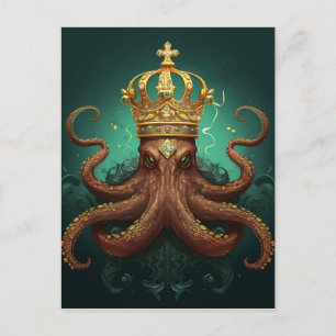 The Octopus King Postcard