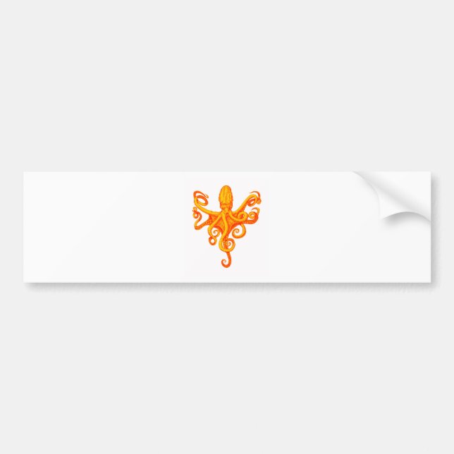 THE OCTOPUS SHINES BUMPER STICKER (Front)