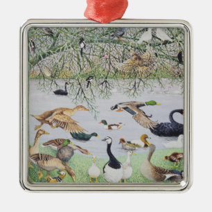 The Odd Duck Metal Tree Decoration
