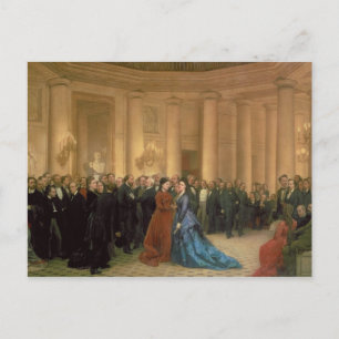 The Odeon Theatre, Paris, 1869 (oil on canvas) Postcard