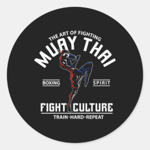 The Of Fighting Muay Thai Classic Round Sticker
