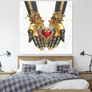 The Offering - Heart in Hands Canvas Print
