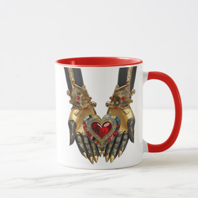 The Offering - Heart in Hands Mug (Right)