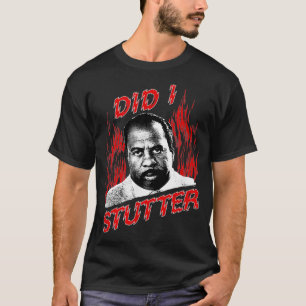 The Office Did I Stutter Flames  T-Shirt