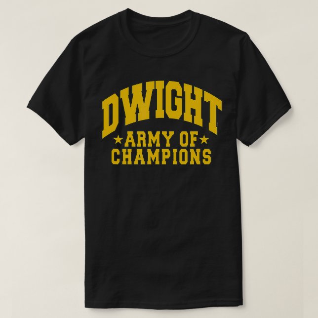 The Office Dwight Army of Champions  T-Shirt (Design Front)