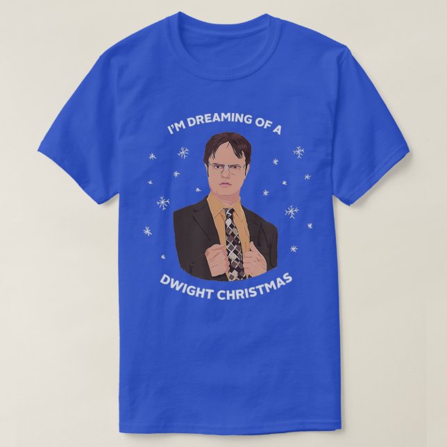 The Office I'm Dreaming of a Dwight Christmas  T-Shirt (Design Front)