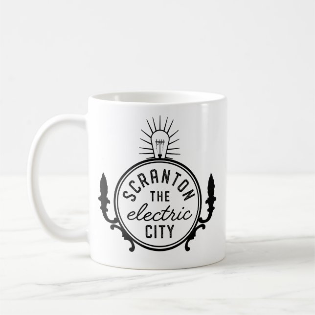 The Office Lazy Scranton The Electric City Mug (Left)