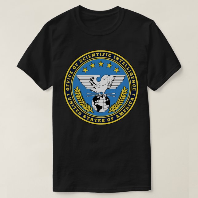 The Office of Scientific Intelligence T-Shirt (Design Front)