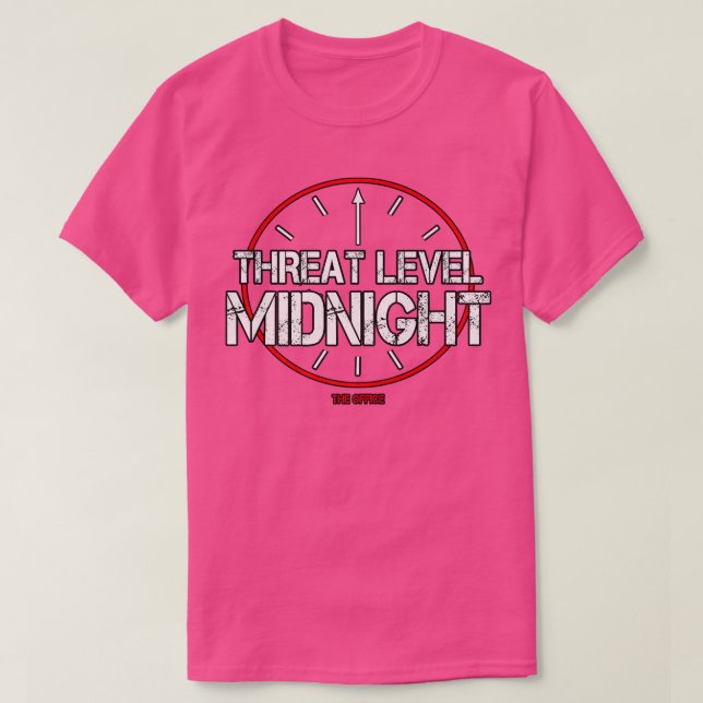 The Office Threat Level Midnight1134 T-Shirt (Design Front)