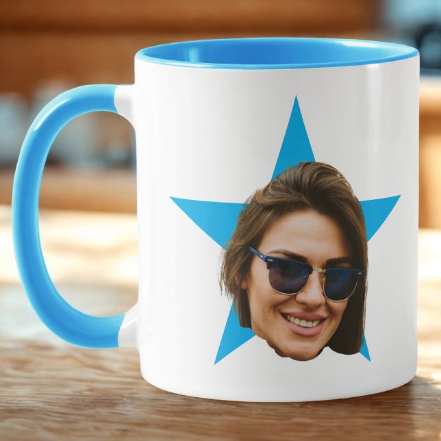 The Office TV Show Mug, Blue Star Face Mug (Creator Uploaded)