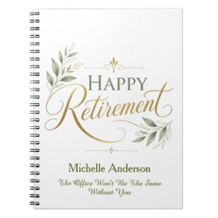 The Office Won't Be The Same Without You Custom  Notebook