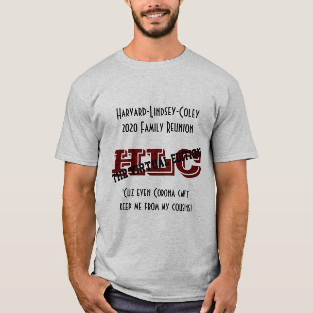 The official 2020 HLC Reunion Men's Tee (Front)