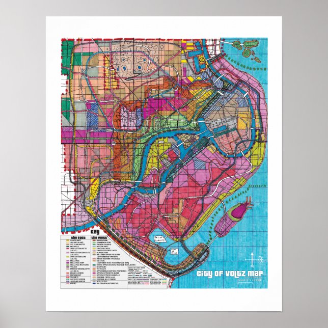 The Official City of Voltz Map Poster (2) (Front)