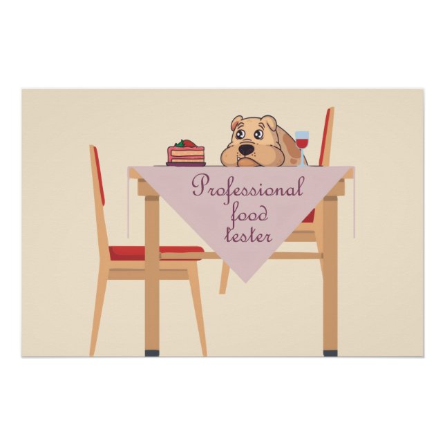 The official Food Tester, not Taster! Poster (Front)