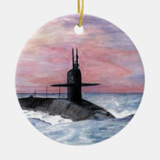 The Ohio Class Submarine Ceramic Tree Decoration