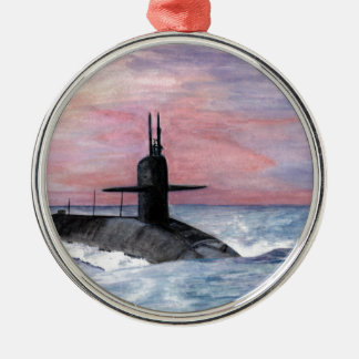 The Ohio Class Submarine Metal Tree Decoration