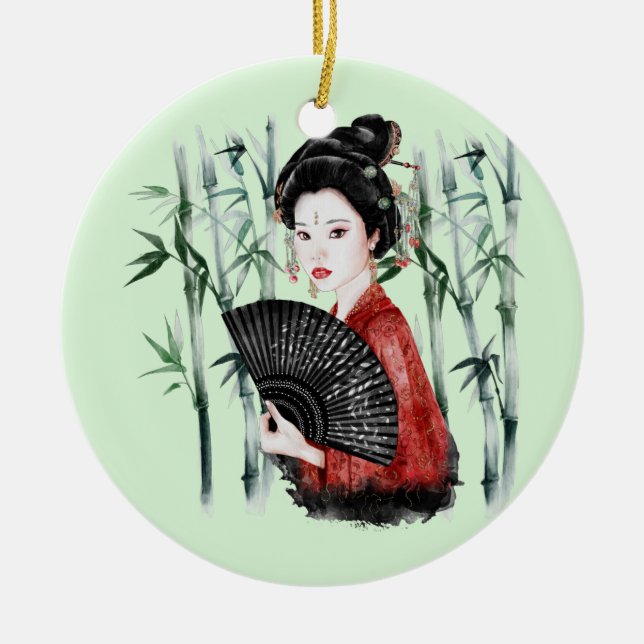 The Okinawa Series Design 40  Ceramic Tree Decoration (Front)