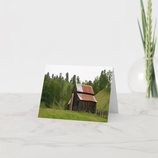 The old barn... card (Front)