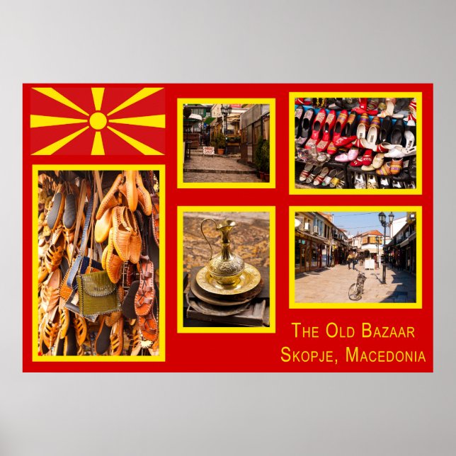 The Old Bazaar in Skopje Macedonia Poster (Front)