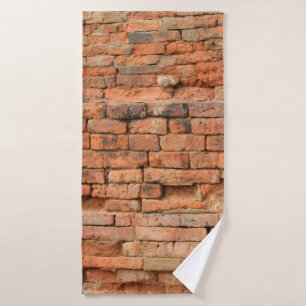 The old brick layerancient, antique, background, b bath towel