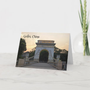 The Old Bridge, Guilin, China - card