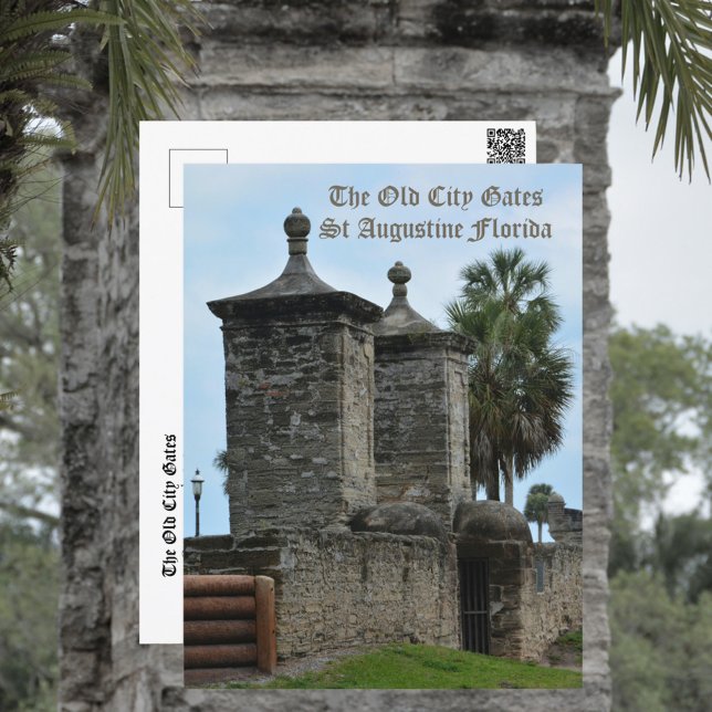 The Old City Gates Historic St Augustine FL Postcard (Creator Uploaded)