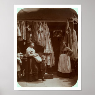 The Old Clothes Shop, Seven Dials, from 'Street Li Poster