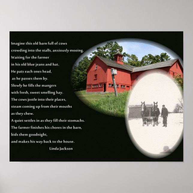 The Old Farmer Poem Poster (Front)