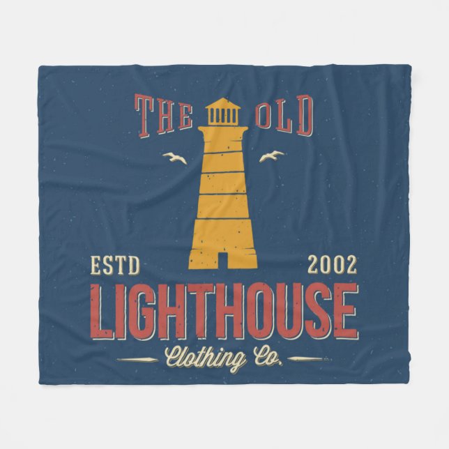 The Old Lighthouse Clothing Co. Fleece Blanket (Front (Horizontal))