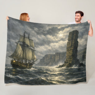 The Old Man of Hoy by BurnsInHell Fleece Blanket